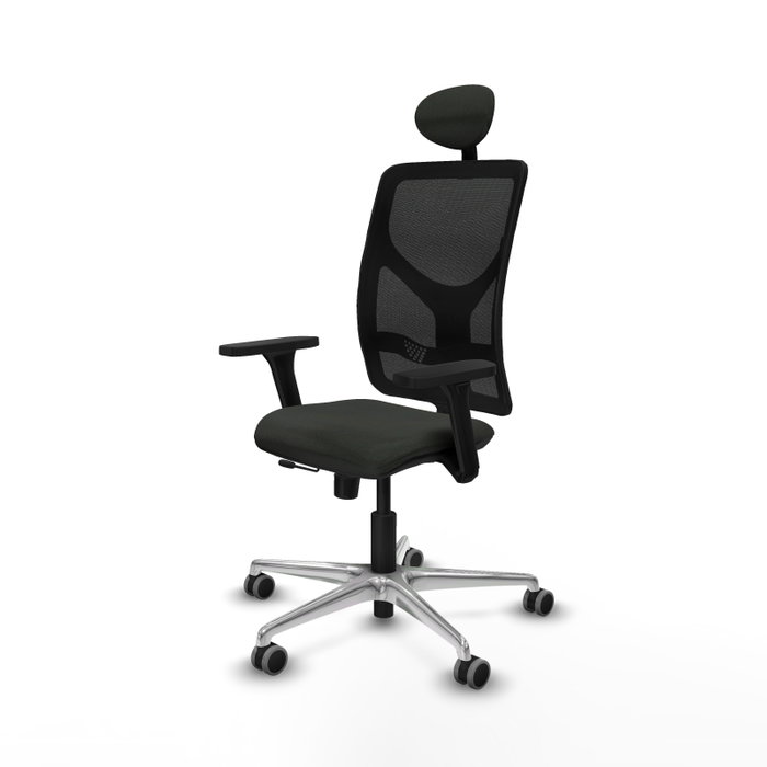 PIQUERAS Y CRESPO Silla de oficina Motilla con mecanismo Sincro/Traslack, Brazos 3D y Cabecero Fijo, Negro PIQUERAS Y CRESPO Silla de oficina Motilla con mecanismo Sincro/Traslack, Brazos 3D y Cabecero Fijo, Negro