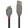 Lindy Cable USB 3.2 Gen 1 de 2m USB A a Micro-USB B Anthra Line
