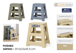 Confortime Taburete Plegable 3-Surt 39.5x33x45.5