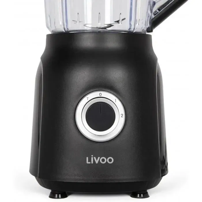 Livoo Batidora LIV1713288596245, 1,5 L, 600 W, 22.000 rpm, 2 velocidades, Negra