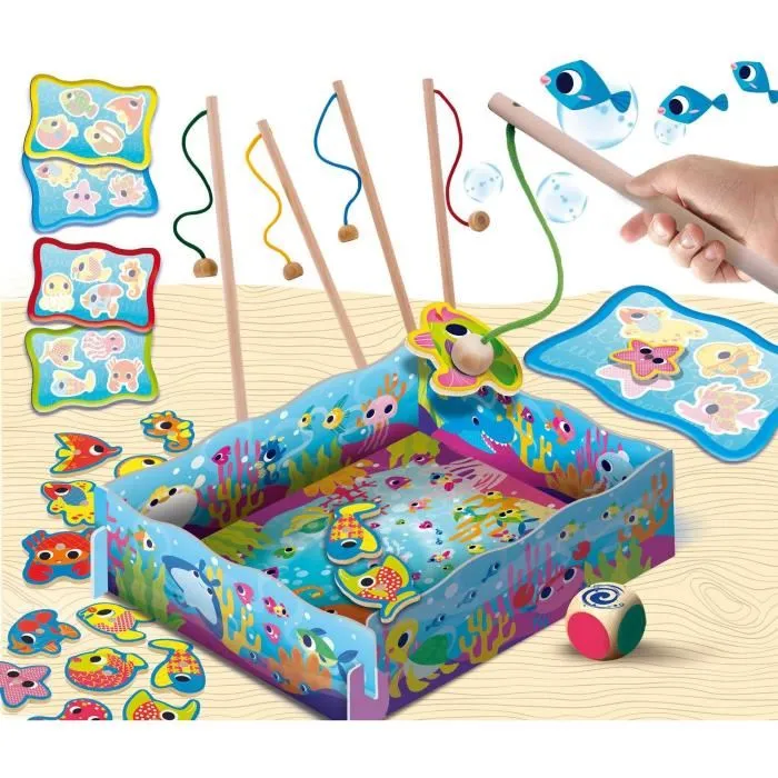 Lisciani Giochi Magnetic Fish Fun - Juego de aprendizaje de madera Montessori Lisciani Giochi Magnetic Fish Fun - Juego de aprendizaje de madera Montessori