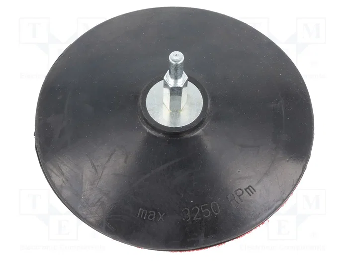 PROLINE Plato de soporte de 125mm con espiga de 6mm para discos abrasivos