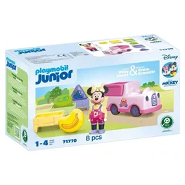 Playmobil Junior 71770 Minnie con Carrito de Frutas, Disney, 8 Piezas, A Partir de 12 Meses