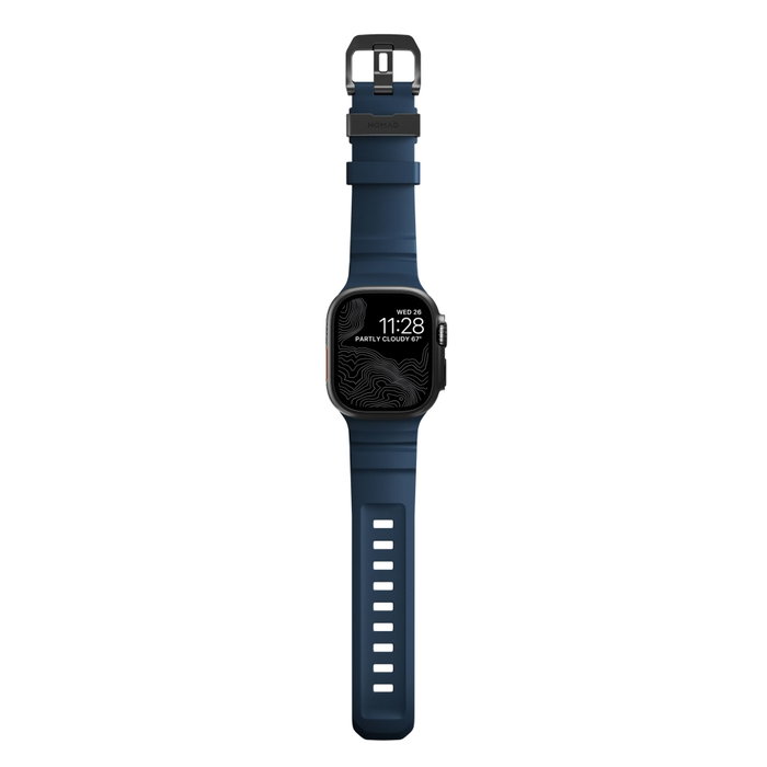Nomad Rocky Point Band para Apple Watch 42/44/45/49mm Atlantic Connector Black