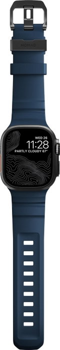 Nomad Rocky Point Band para Apple Watch 42/44/45/49mm Atlantic Connector Black