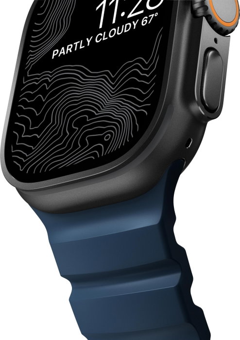 Nomad Rocky Point Band para Apple Watch 42/44/45/49mm Atlantic Connector Black