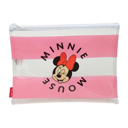 Neceser Infantil Minnie Mouse Beach Rosa Transparente