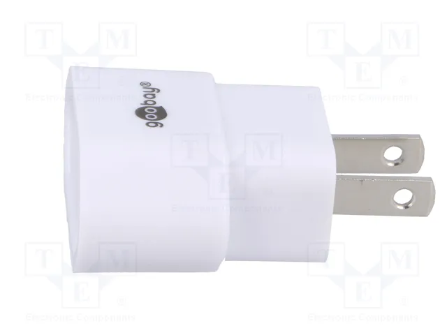 GOOBAY Adaptador de viaje blanco