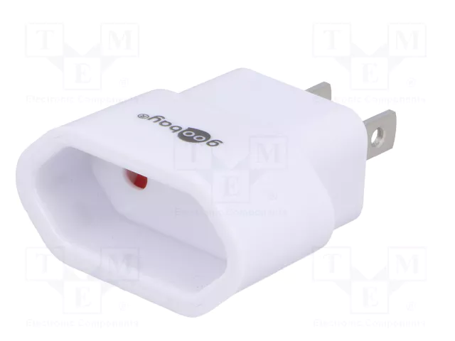 GOOBAY Adaptador de viaje blanco