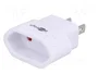 GOOBAY Adaptador de viaje blanco