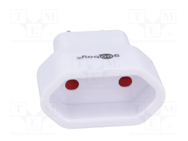 GOOBAY Adaptador de viaje blanco