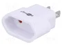 GOOBAY Adaptador de viaje blanco