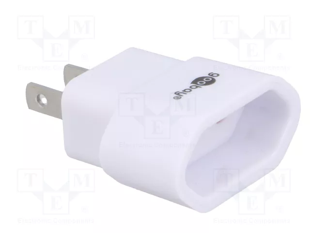 GOOBAY Adaptador de viaje blanco