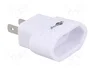 GOOBAY Adaptador de viaje blanco