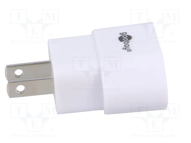 GOOBAY Adaptador de viaje blanco