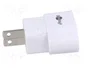 GOOBAY Adaptador de viaje blanco