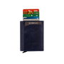 Zoozie Bags Bryant Cartera para Hombre Piel Auténtica Azul Oscuro 10.5x2x8 cm