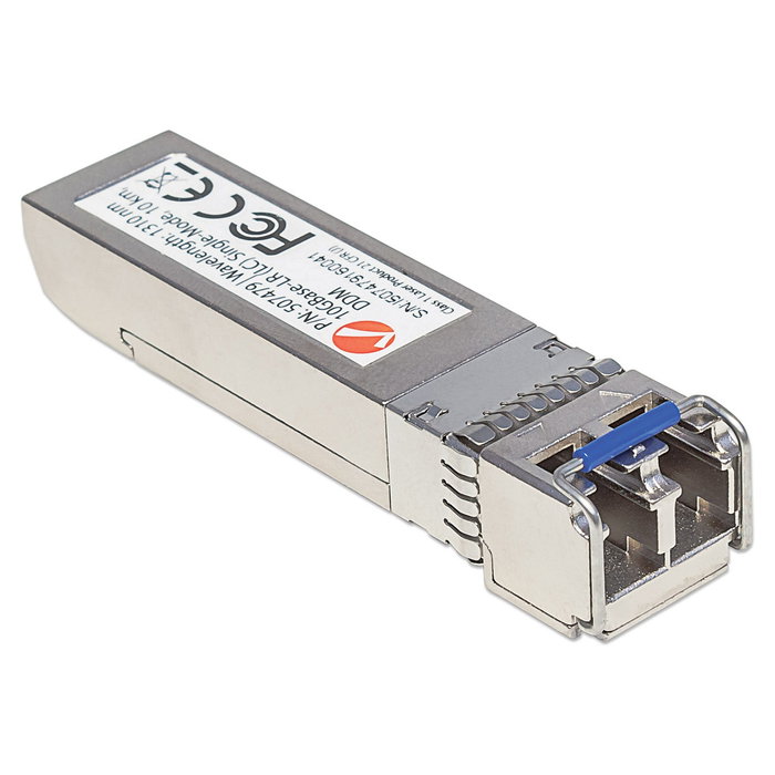 Intellinet Transceiver SFP+ 10G Singlemode Duplex LC 10km 10GBase-LR MSA Cisco SFP+10GB-LR equivalente 1310nm DDM