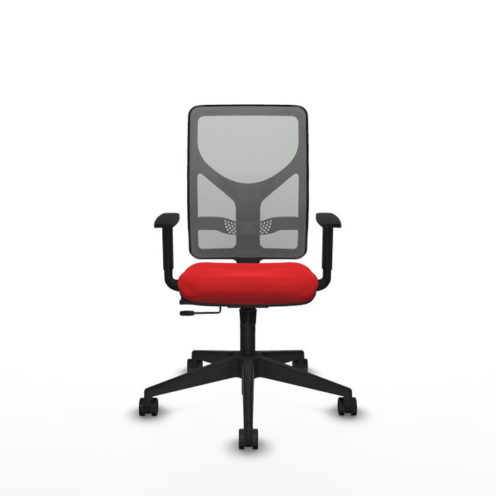 PIQUERAS Y CRESPO Silla de oficina Motilla Rojo/Gris con mecanismo Sincro/Traslack PIQUERAS Y CRESPO Silla de oficina Motilla Rojo/Gris con mecanismo Sincro/Traslack