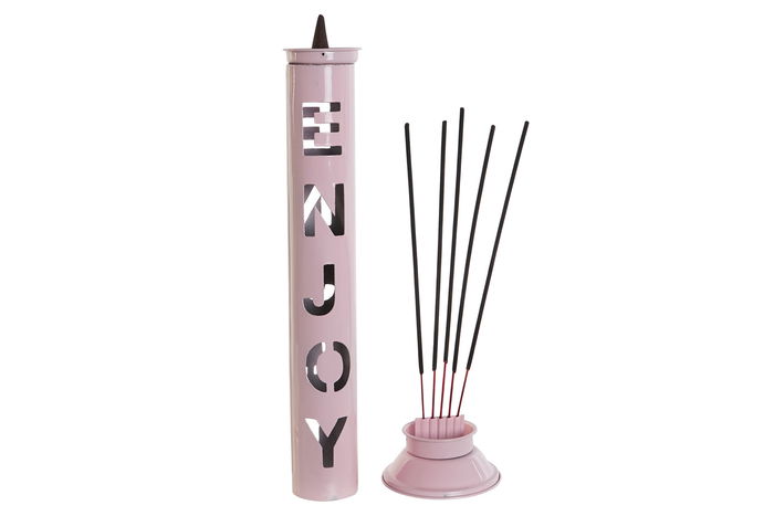 DKD Home Decor Soporte Incienso Multicolor Metal 8 x 8 x 32 cm (6 Unidades)