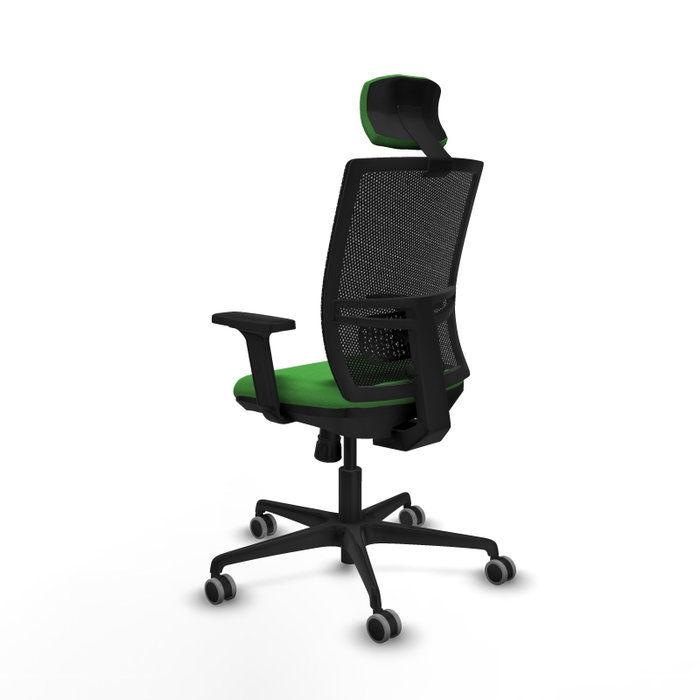 PIQUERAS Y CRESPO Silla de oficina Yunquera Verde y Negro con mecanismo Sincro PIQUERAS Y CRESPO Silla de oficina Yunquera Verde y Negro con mecanismo Sincro
