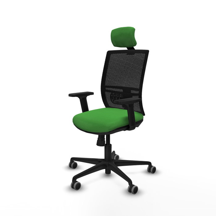 PIQUERAS Y CRESPO Silla de oficina Yunquera Verde y Negro con mecanismo Sincro PIQUERAS Y CRESPO Silla de oficina Yunquera Verde y Negro con mecanismo Sincro