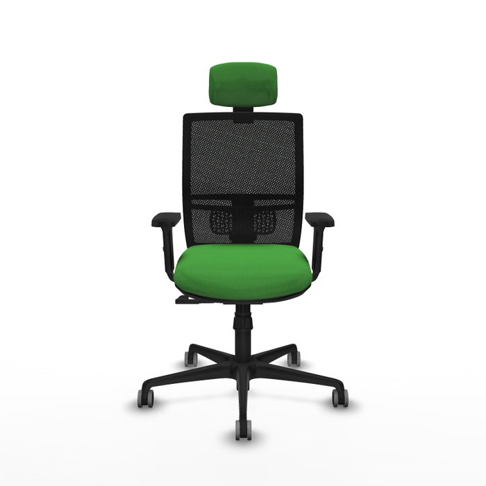 PIQUERAS Y CRESPO Silla de oficina Yunquera Verde y Negro con mecanismo Sincro PIQUERAS Y CRESPO Silla de oficina Yunquera Verde y Negro con mecanismo Sincro