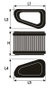 Green Filters Filtro de Moto MB0496