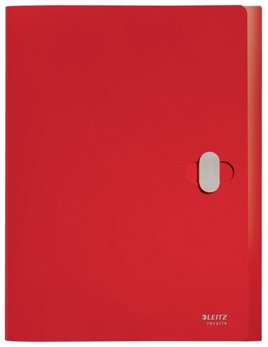 Leitz Carpeta de Proyectos 38mm con Cierre Broche Giratorio A4 Rojo
