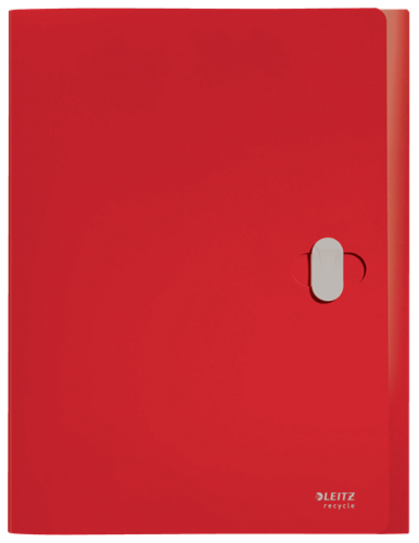Leitz Carpeta Polipropileno Proyectos 38mm Cierre Broche Giratorio A4 Recycle Rojo 46230025