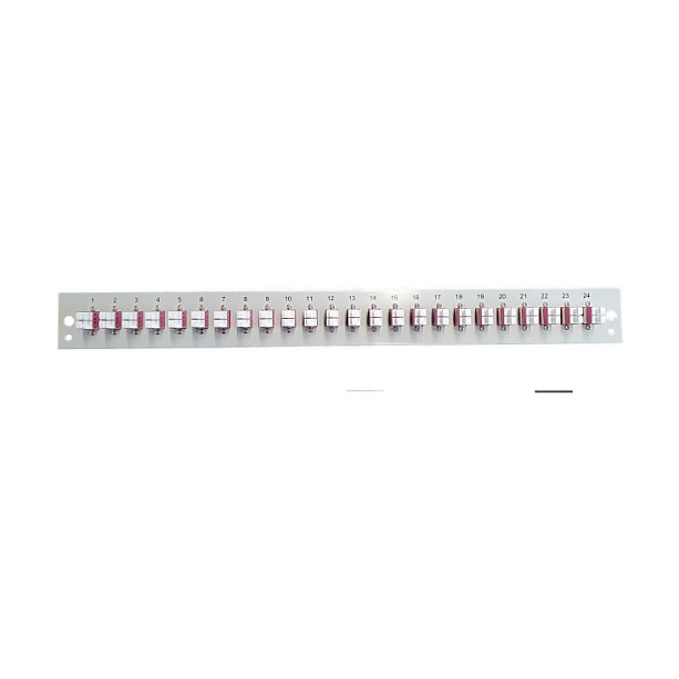 EFB Elektronik SB-FP-24SC-S-OM3 Placa frontal con 24 x LC Duplex OM3, gris EFB Elektronik SB-FP-24SC-S-OM3 Placa frontal con 24 x LC Duplex OM3, gris