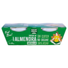 Naturgreen Postre Almond Vainilla Bio 2x125g