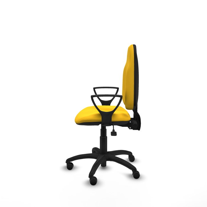 PIQUERAS Y CRESPO Silla de oficina Algarra con mecanismo Asincro, Similpiel Amarillo PIQUERAS Y CRESPO Silla de oficina Algarra con mecanismo Asincro, Similpiel Amarillo