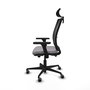 PIQUERAS Y CRESPO Silla de oficina Haches con mecanismo Sincro/Traslack Gris y Negro