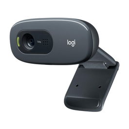 Logitech C270 Webcam HD 720p, 3MP, USB, Negra