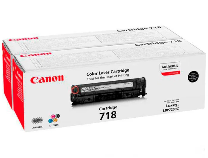 Canon 718BK Multipack Negro (2 unidades) Canon 718BK Multipack Negro (2 unidades)