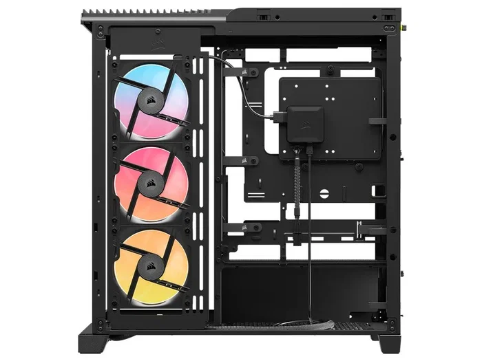 Corsair 4500X LX-R Torre Media Midi-Tower Chasis para PC con Cristal Templado y Ventiladores RGB, Negro