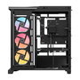 Corsair 4500X LX-R RGB Torre Media PC Gaming con Ventana de Cristal Templado Negro - ATX, EATX, micro ATX, Mini-ITX, 2 Ventiladores 140 mm, 1 Ventilador 120 mm