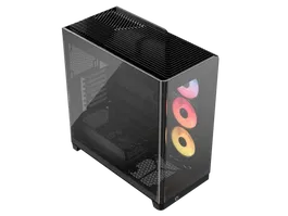 Corsair CC-9011316-WW 4500X LX-R RGB Tempered Glass Mid-Tower, Caja PC Midi Tower Negra