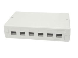 Lanview Caja de Montaje en Superficie para 6 Conectores RJ45