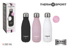 Thermosport Botella Termo Soft Touch 350ml 6.8x22.5 cm (6 Unidades)