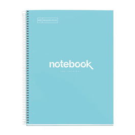 Bloc Miquelrius Emotions Notebook 1 Micro.Tapa Extra A4 80H 90G Cuadric.5X5 Azul Cielo (Set de 5)