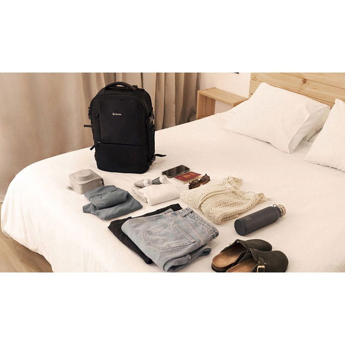 Numada Mochila Explorer Backpack B40, 20L, Negra, 40x25x20cm, Maleta Cabina Avión con Puerto USB y Compartimento Portátil Numada Mochila Explorer Backpack B40, 20L, Negra, 40x25x20cm, Maleta Cabina Avión con Puerto USB y Compartimento Portátil