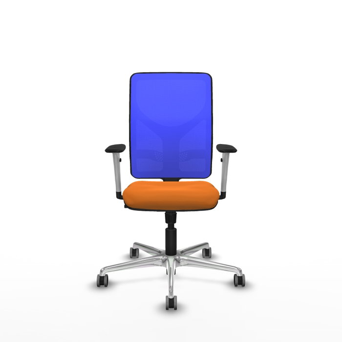 PIQUERAS Y CRESPO Silla de oficina Motilla con mecanismo Sincro, Naranja y Azul PIQUERAS Y CRESPO Silla de oficina Motilla con mecanismo Sincro, Naranja y Azul