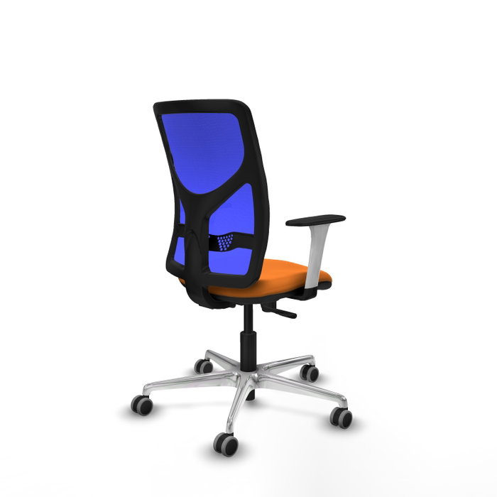 PIQUERAS Y CRESPO Silla de oficina Motilla con mecanismo Sincro, Naranja y Azul PIQUERAS Y CRESPO Silla de oficina Motilla con mecanismo Sincro, Naranja y Azul