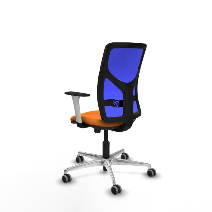 PIQUERAS Y CRESPO Silla de oficina Motilla con mecanismo Sincro, Naranja y Azul PIQUERAS Y CRESPO Silla de oficina Motilla con mecanismo Sincro, Naranja y Azul
