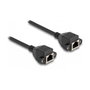 DeLOCK Cable de extensión RJ50 hembra a hembra S/FTP 2 m negro