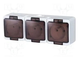 ABEX NT-316 SL WH Tomacorriente de Alimentación AC 16A 250VAC