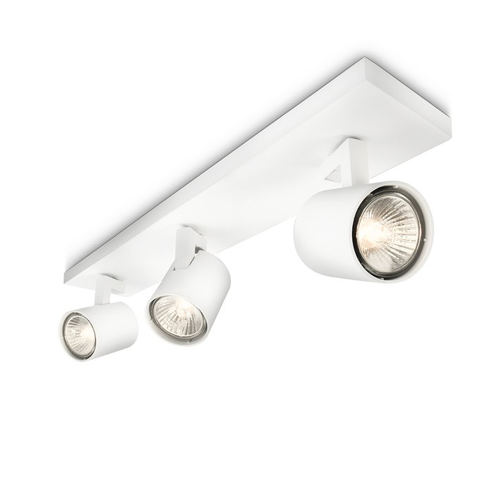 Philips Runner Aplique de Pared Blanco 3 x GU10 Sin Bombilla Philips Runner Aplique de Pared Blanco 3 x GU10 Sin Bombilla