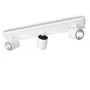 Philips PH-530933112 Aplique de Pared "Runner" Blanco para 3 x GU10 Sin Bombilla